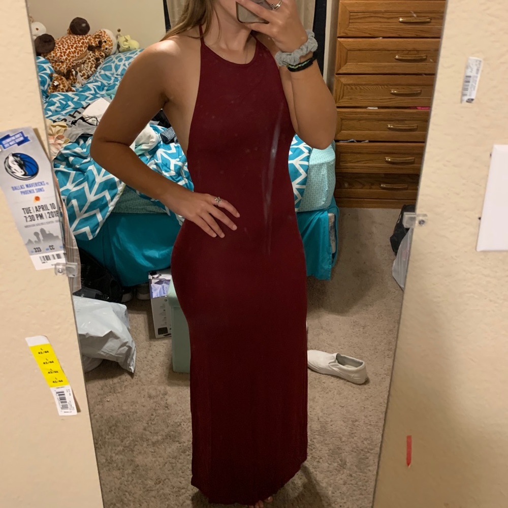 Burgundy Maxi Dress